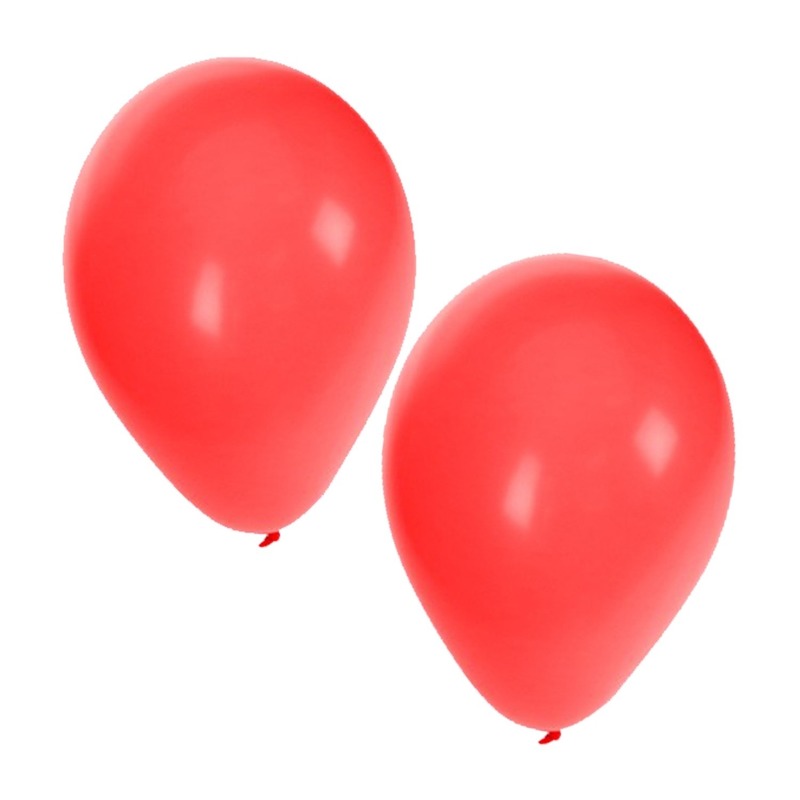 Rode ballonnen 100 stuks -