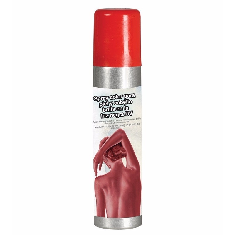 Rode bodypaint spray-body- en haarspray 75 ml