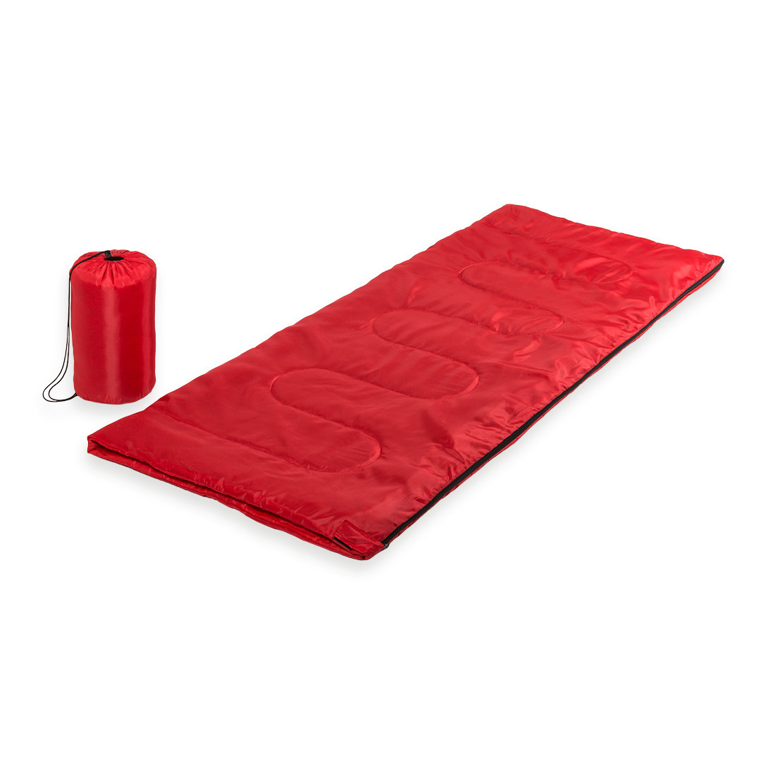 Rode kampeer 1 persoons slaapzak dekenmodel 75 x 185 cm