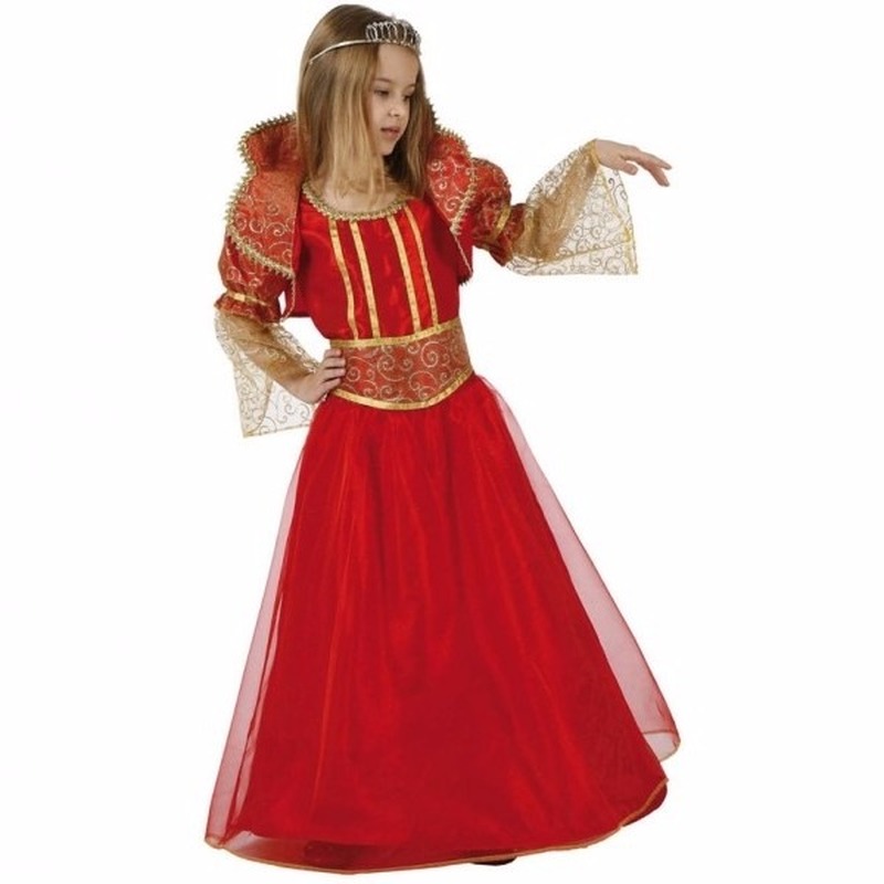 Rode koningin kostuum voor meisjes