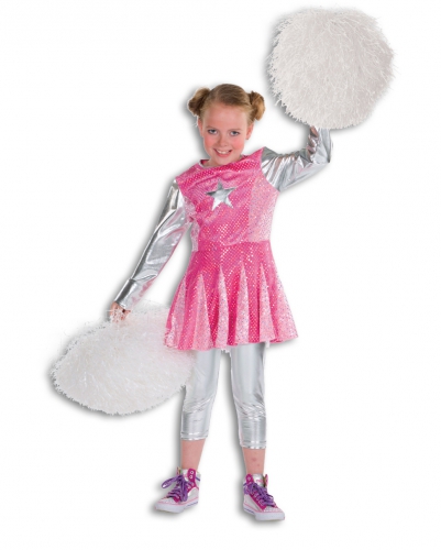 Roze cheerleader kostuum voor meisjes