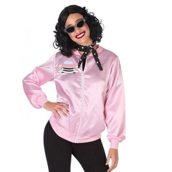Roze rock and roll verkleed jasje voor dames