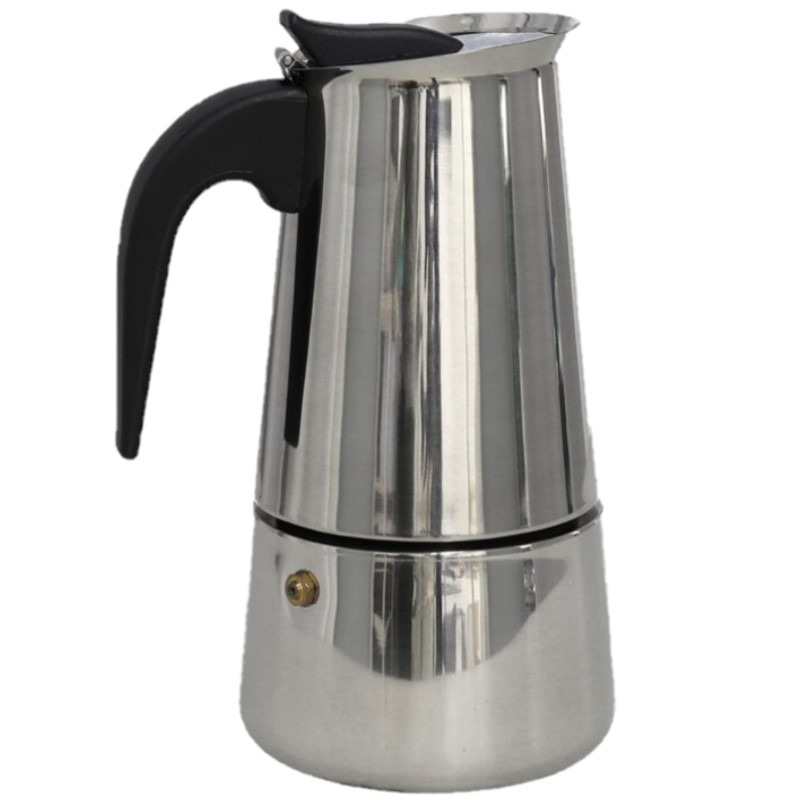 RVS moka-espresso koffie apparaat voor 9 kopjes