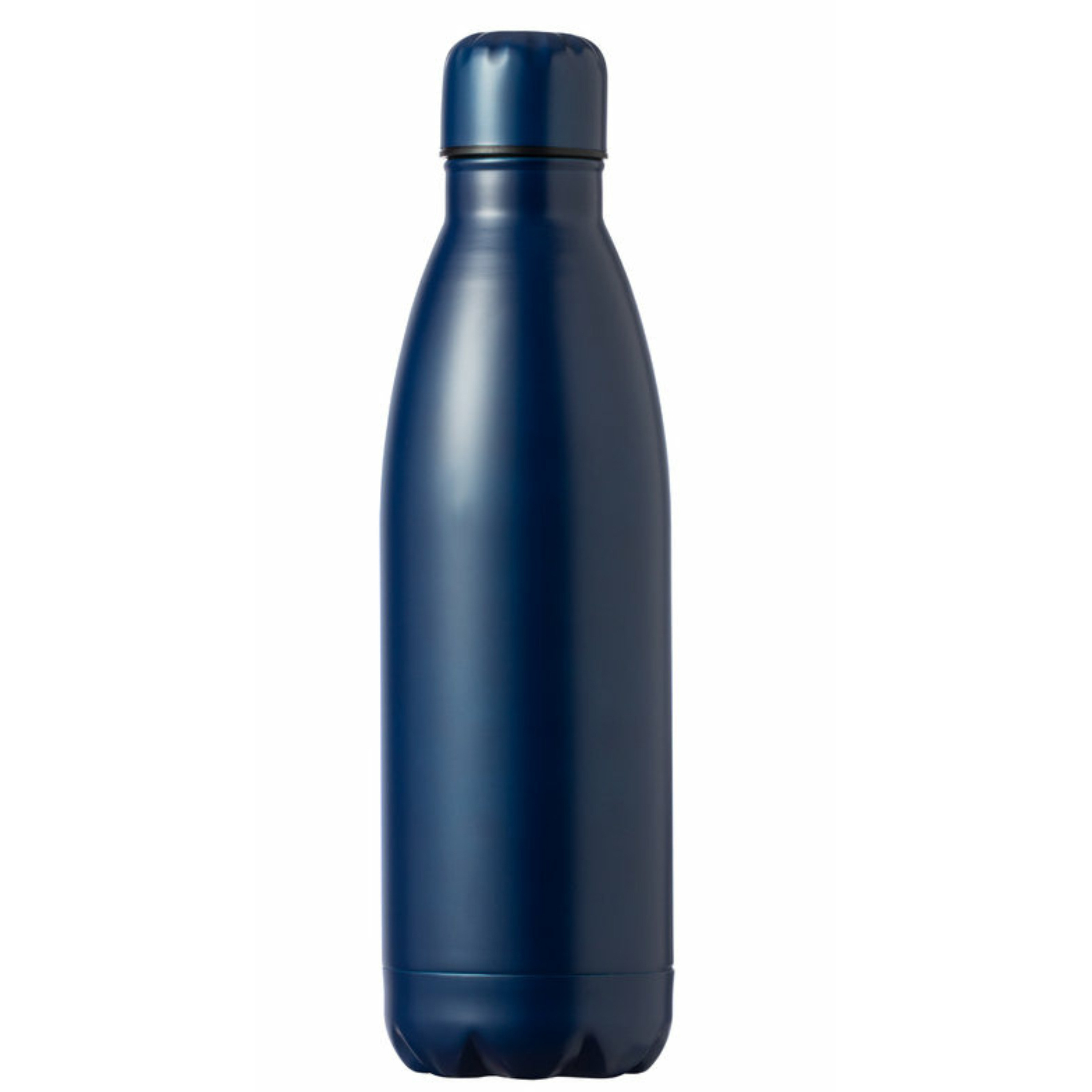 RVS waterfles-drinkfles kleur blauw met schroefdop 790 ml