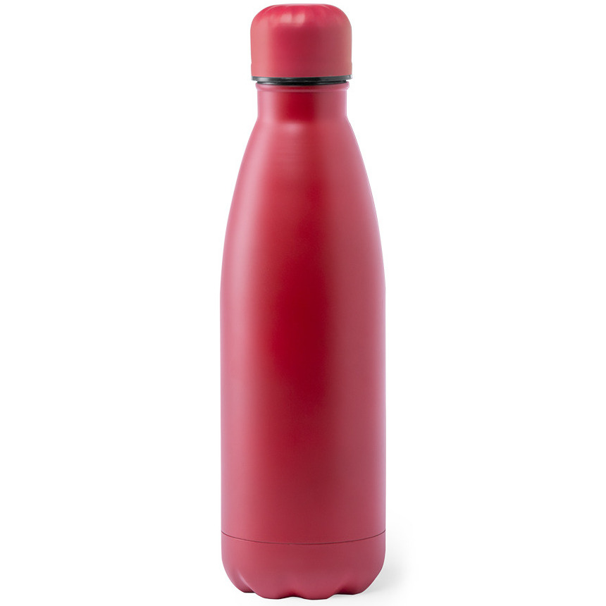 RVS waterfles-drinkfles rood met schroefdop 790 ml