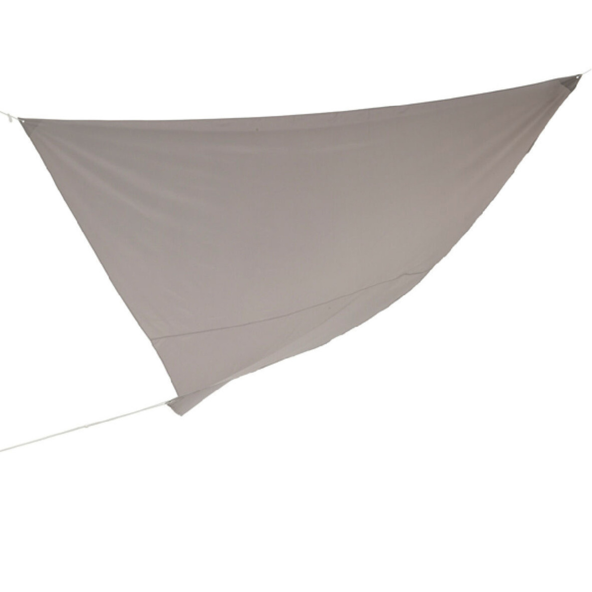 Schaduwdoek-zonnescherm driehoek grijs 3,6 x 3,6 x 3,6 meter