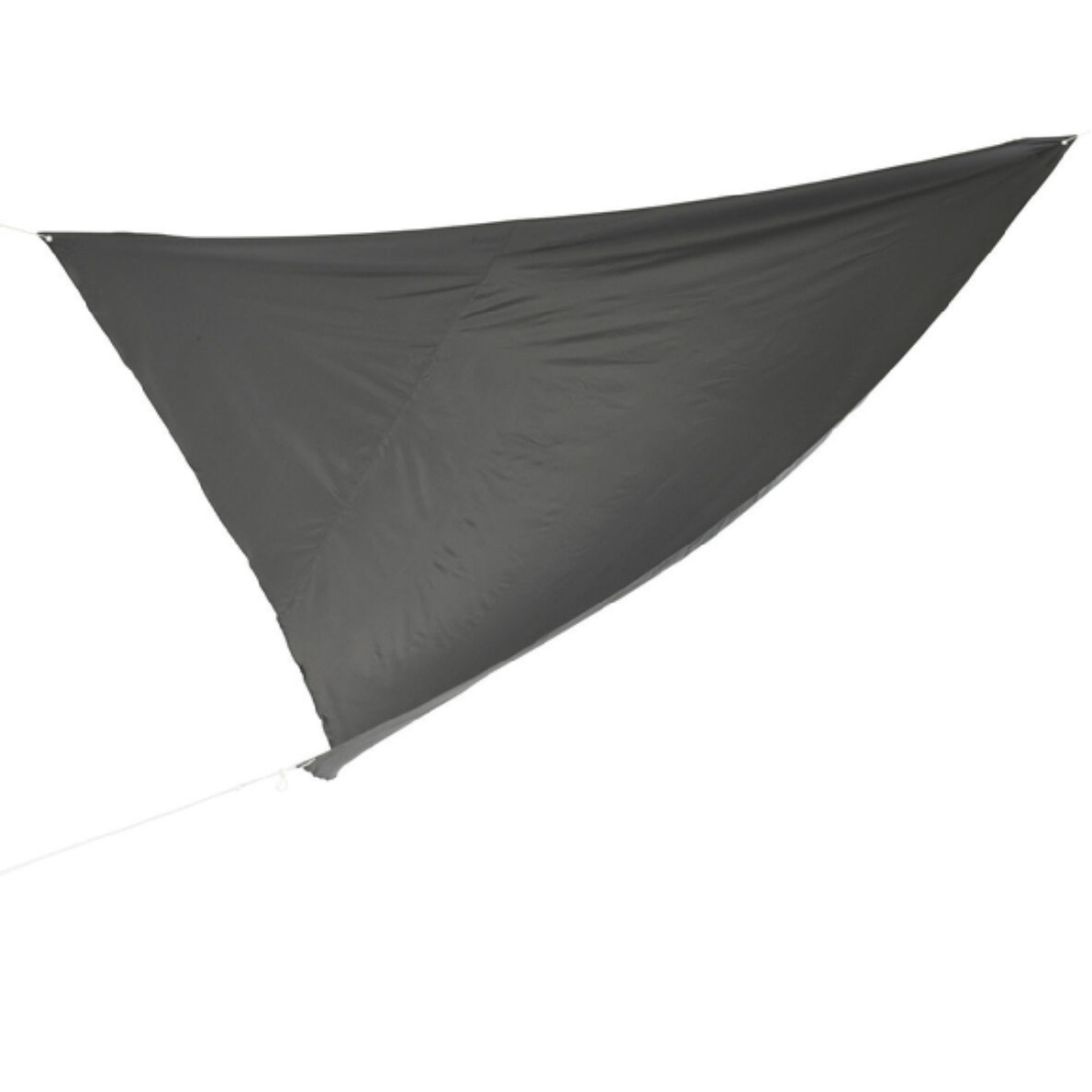 Schaduwdoek-zonnescherm driehoek zwart 3,6 x 3,6 x 3,6 meter