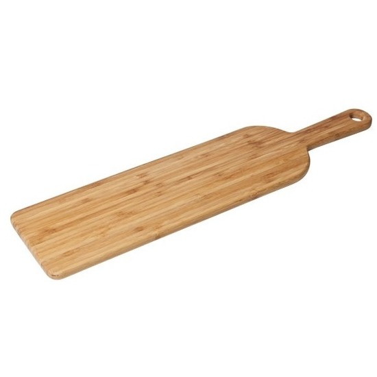 Serveerplank-snijplank van hout 60 x 14 cm