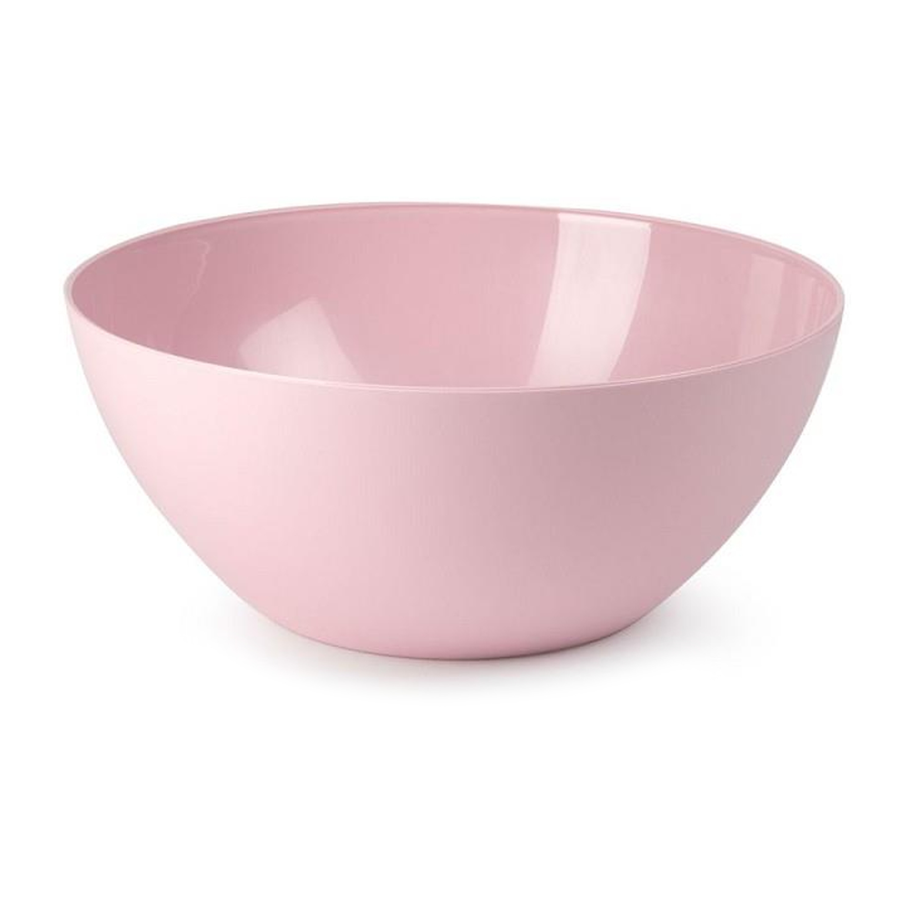 Serveerschaal-saladeschaal D26 x H12 cm kunststof roze