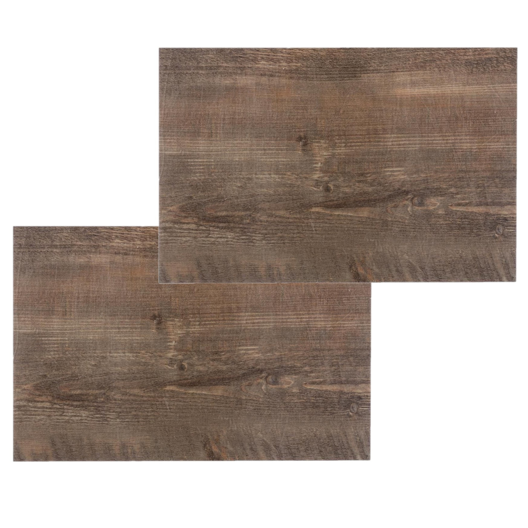 Set van 10x stuks placemats hout print eiken PVC 45 x 30 cm