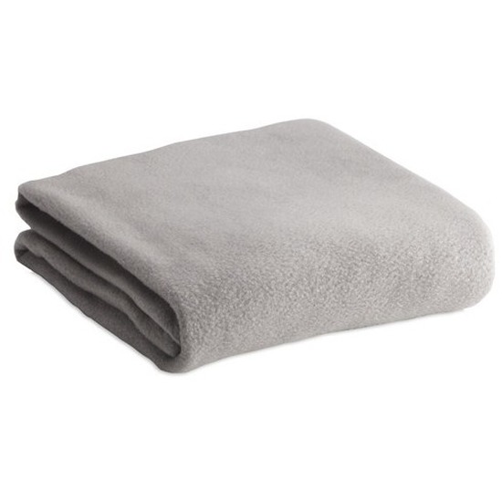 Set van 3x fleece deken-plaid grijs 120 x 150 cm