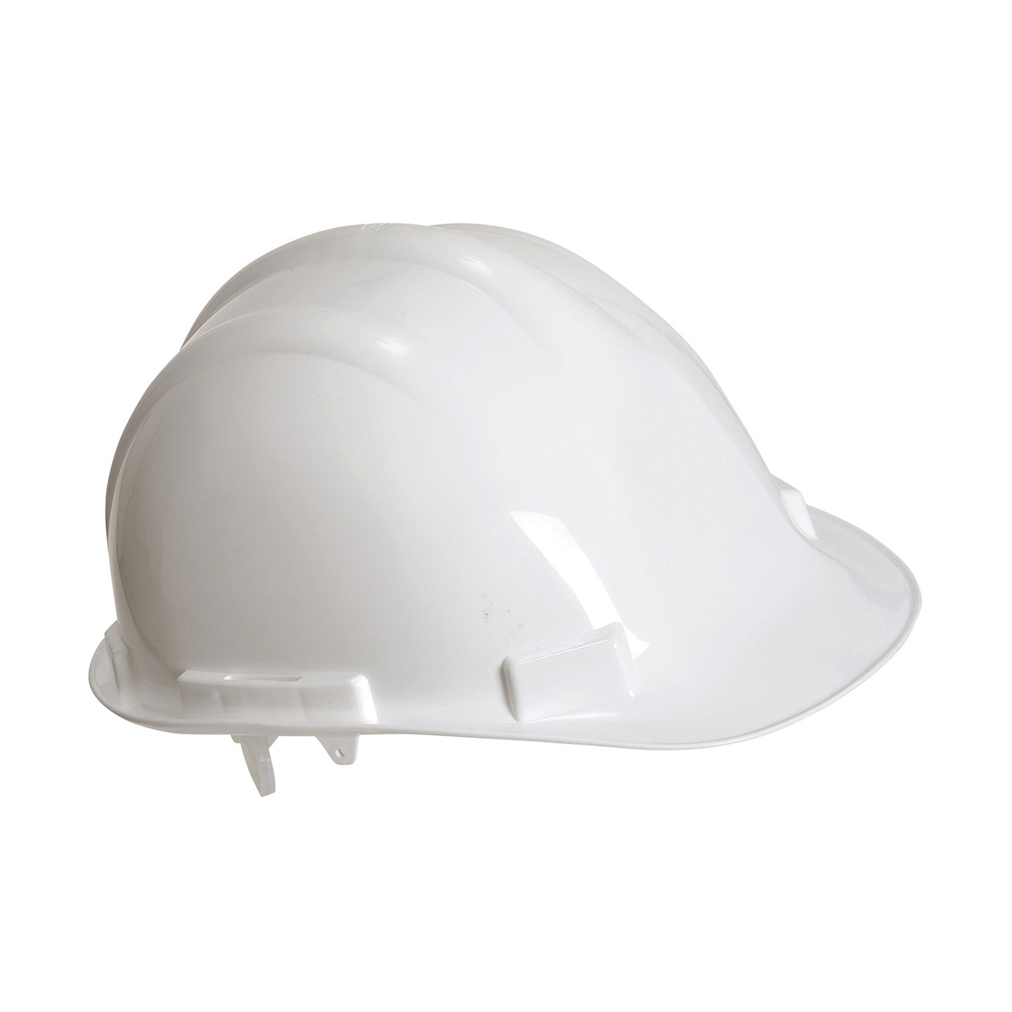 Set van 3x stuks veiligheidshelmen-bouwhelmen hoofdbescherming wit verstelbaar 55-62 cm