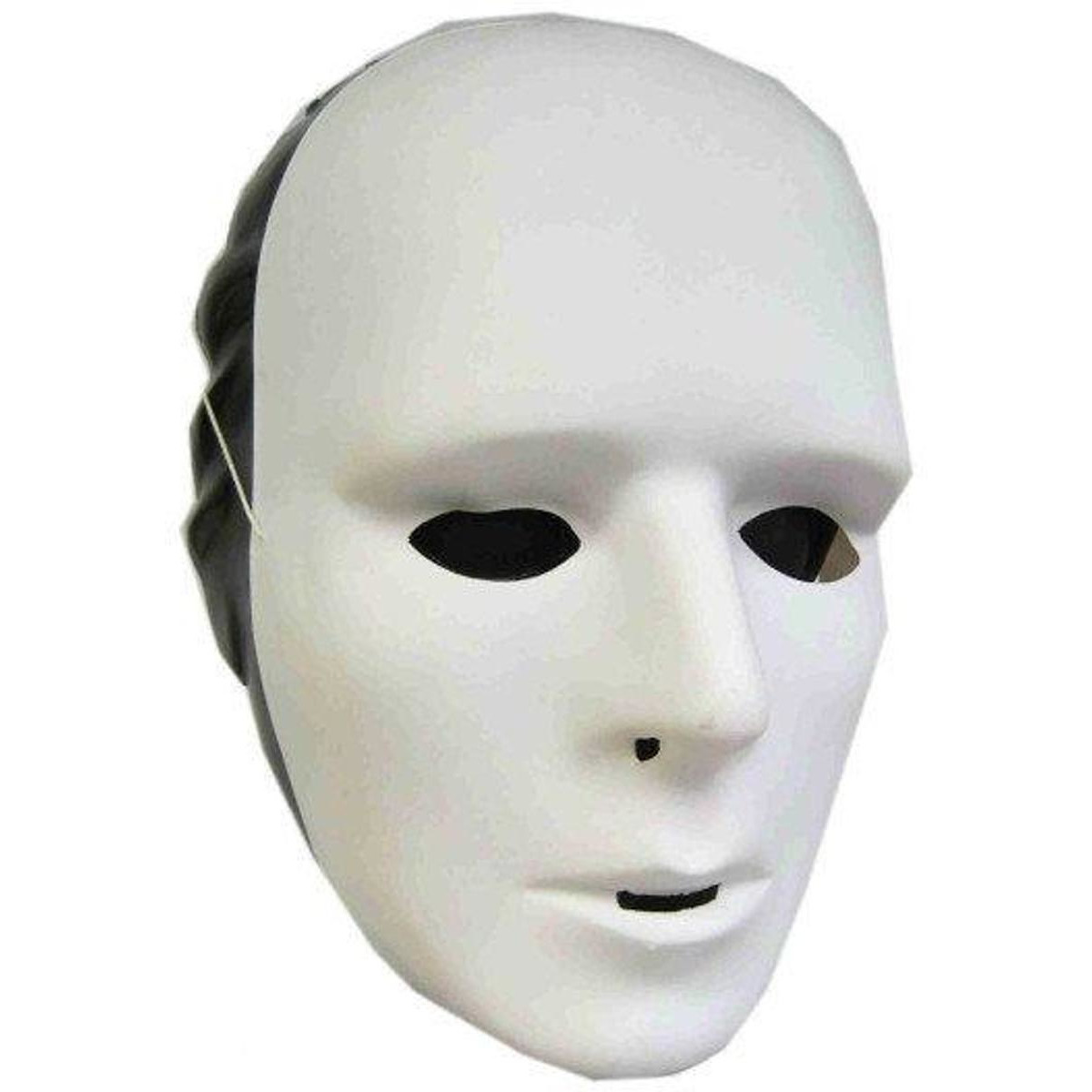 Set van 8x stuks witte grimeer maskers van plastic