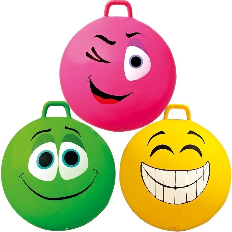 Skippybal smiley voor kinderen 65 cm -