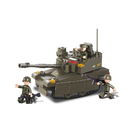 Sluban Tank met 3 soldaatjes 33 x 23,7 cm