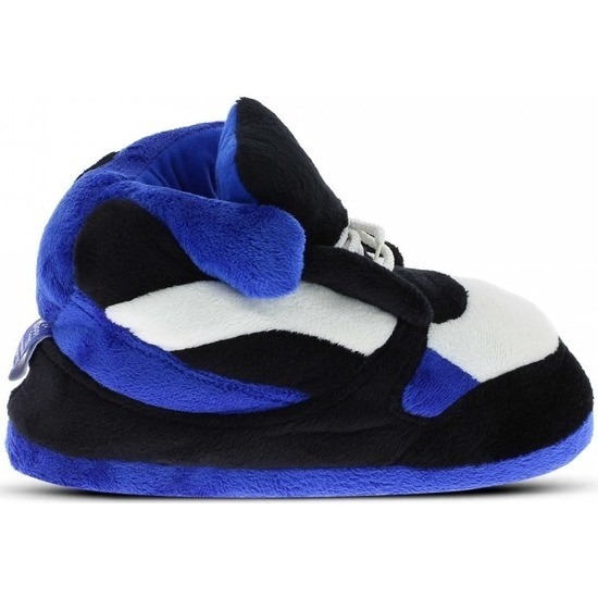 Sneakers sloffen-pantoffels blauw-zwart-wit voor dames
