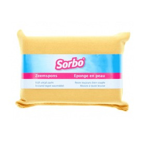 Sorbo ramen/huishoud zeemspons 11 x 7 x 3 cm - Schoonmaak zemen - zeemsponzen