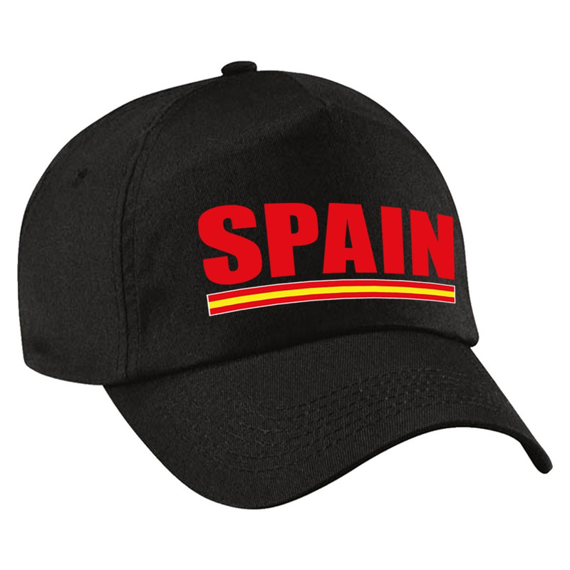 Spain supporter pet-cap Spanje zwart kinderen