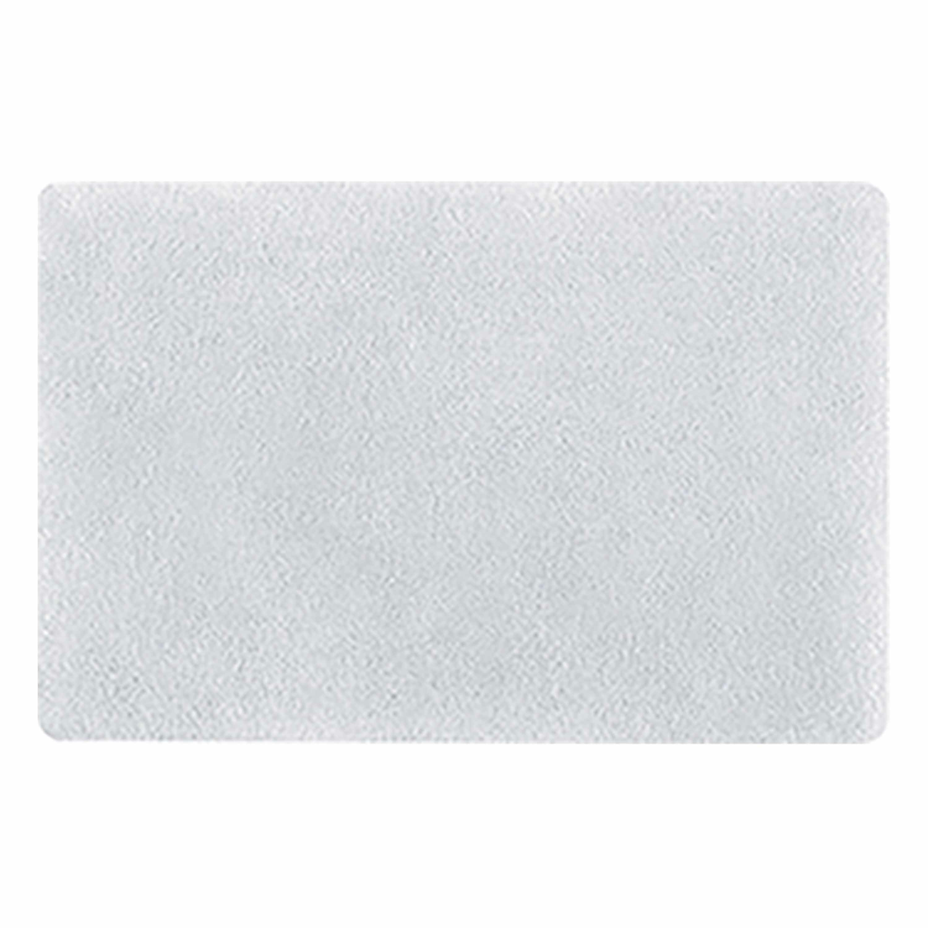 Spirella badkamer vloer kleedje-badmat tapijt hoogpolig en luxe uitvoering wit 50 x 80 cm
