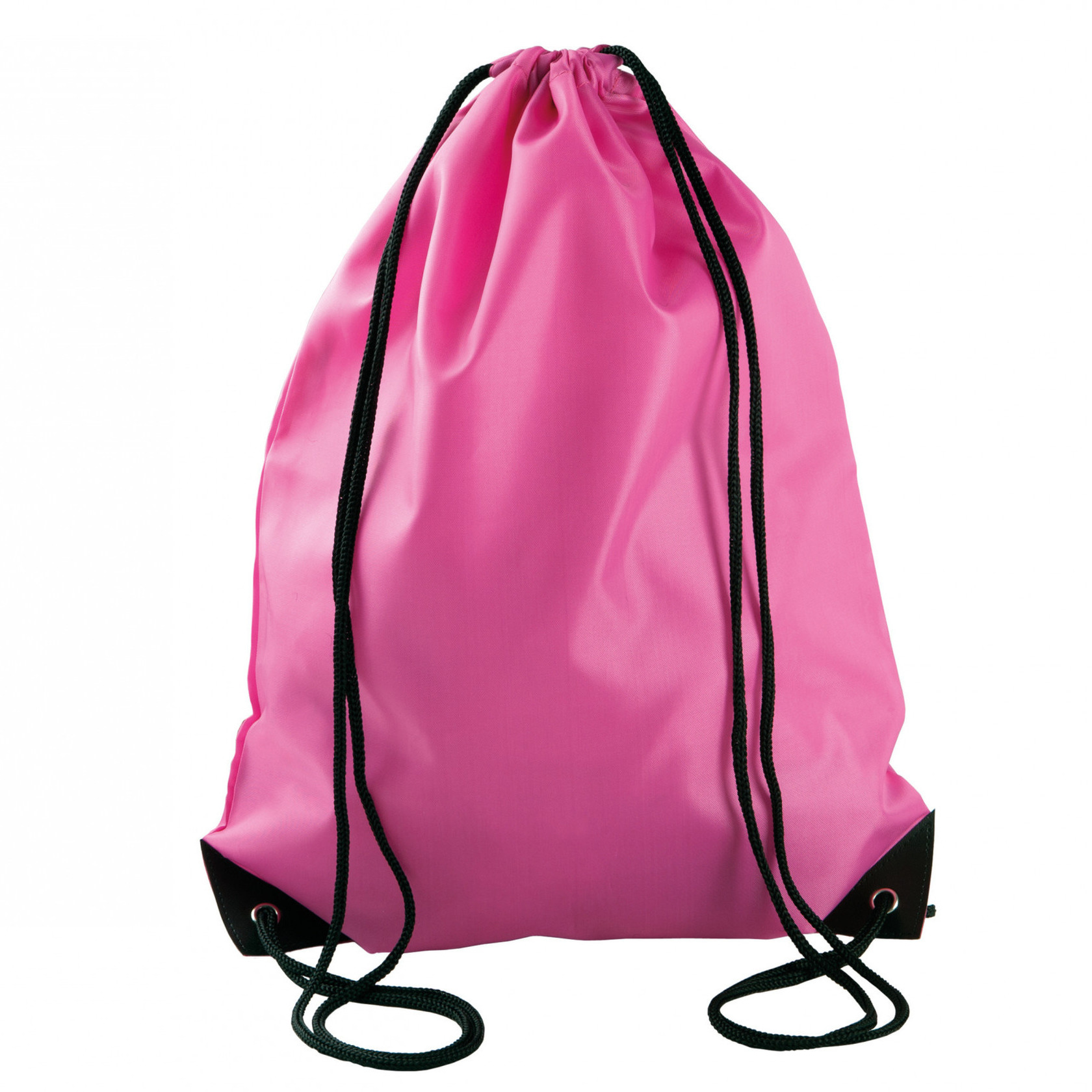 Afbeelding van Sport gymtas/draagtas fuchsia roze met rijgkoord 34 x 44 cm van polyester