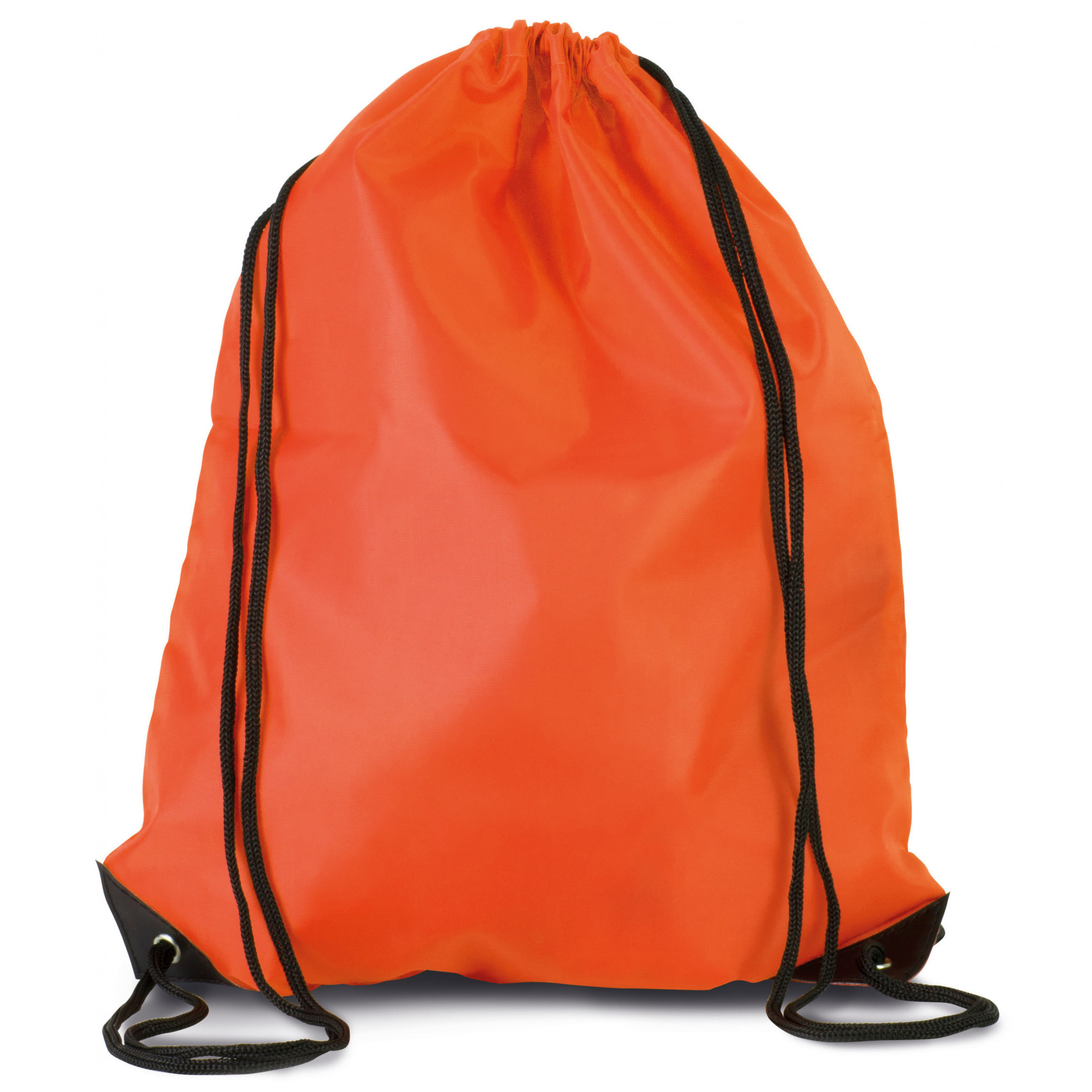Afbeelding van Sport gymtas/draagtas oranje met rijgkoord 34 x 44 cm van polyester