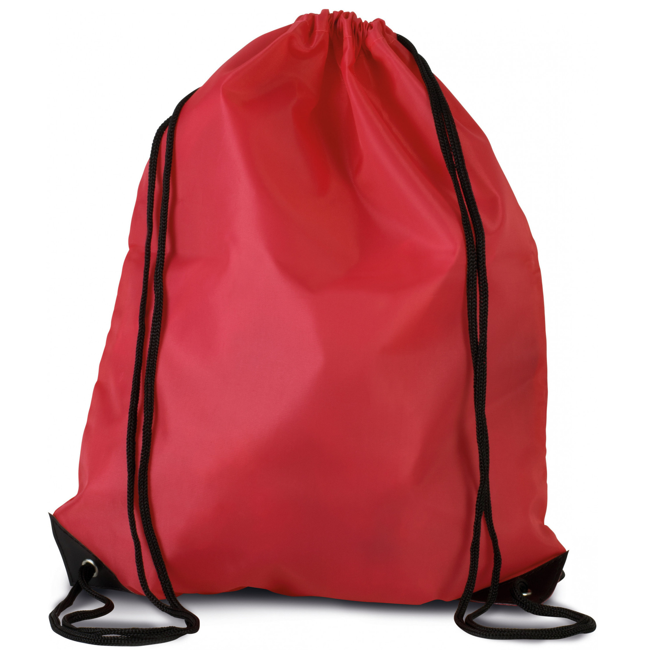 Afbeelding van Sport gymtas/draagtas rood met rijgkoord 34 x 44 cm van polyester