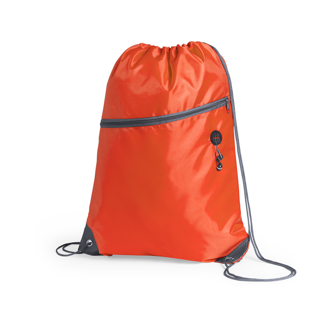 Afbeelding van Sport gymtas/rugtas/draagtas oranje met rijgkoord 34 x 44 cm van polyester