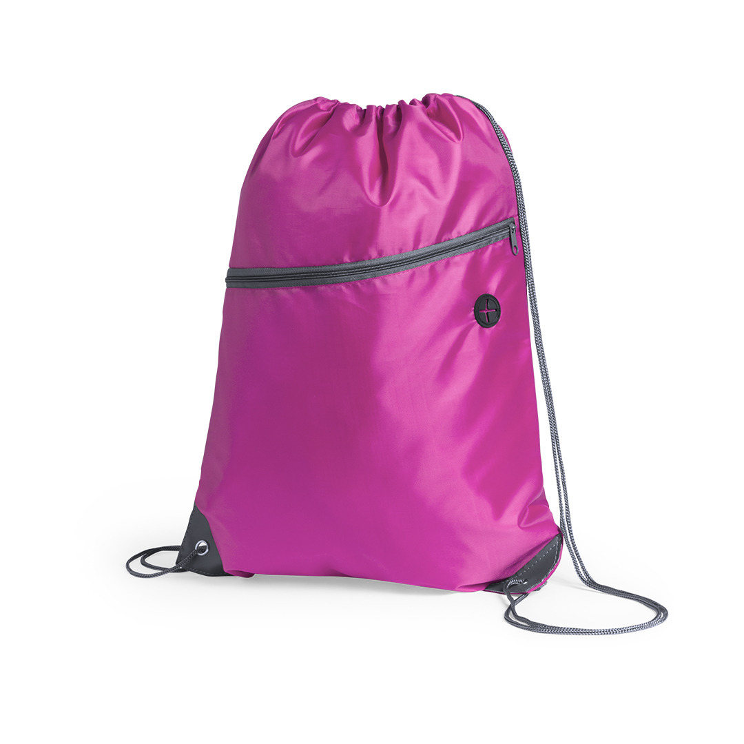 Afbeelding van Sport gymtas/rugtas/draagtas roze met rijgkoord 34 x 44 cm van polyester