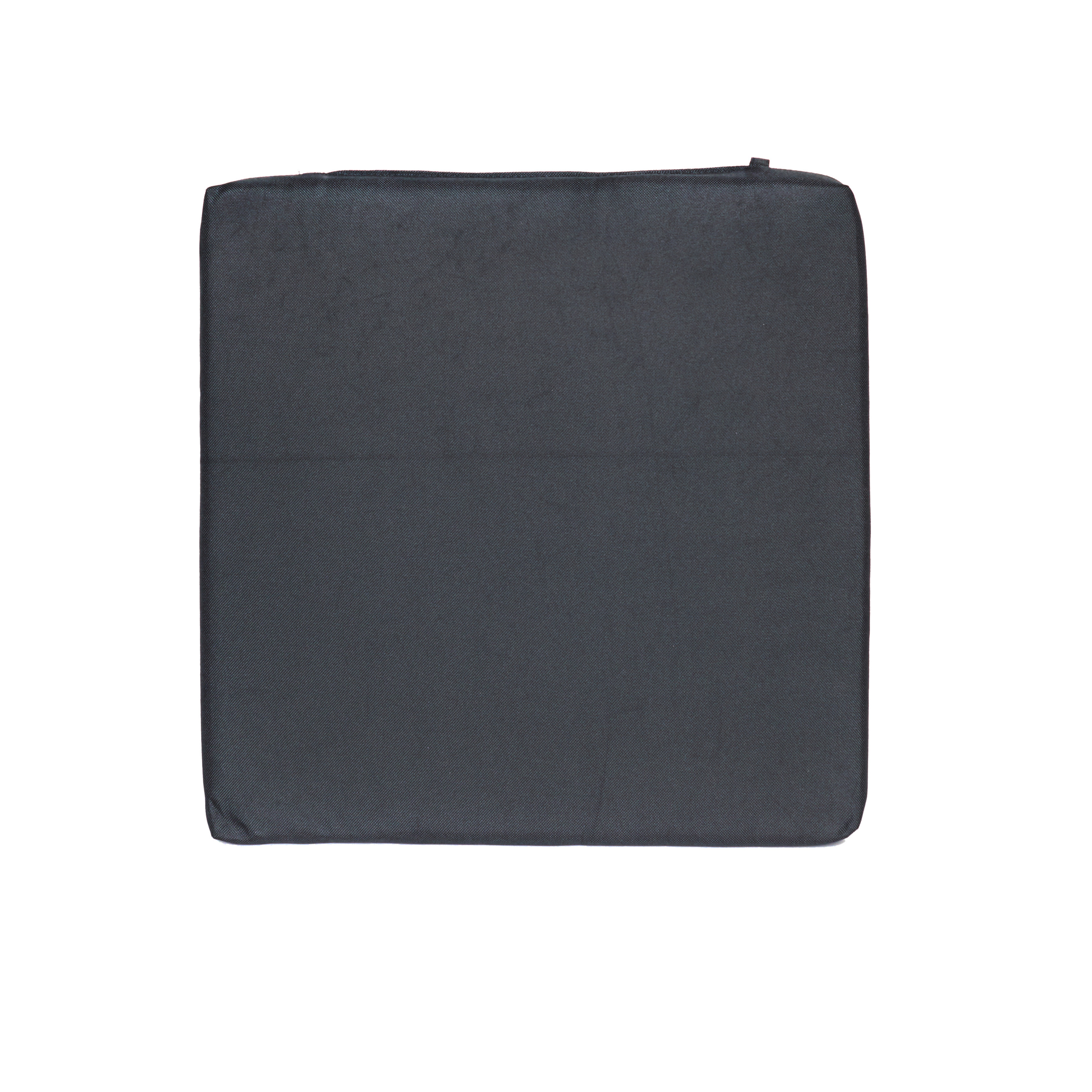 Stoelkussen voor binnen en buiten zwart 40 x 40 x 3 cm polyester