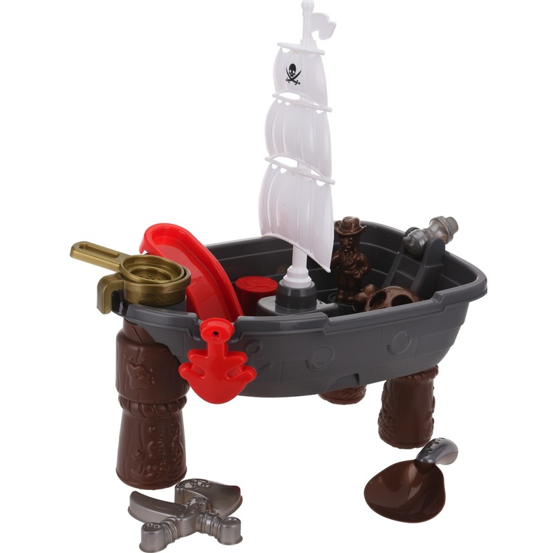 Strand speelgoed piratenschip met accessoires