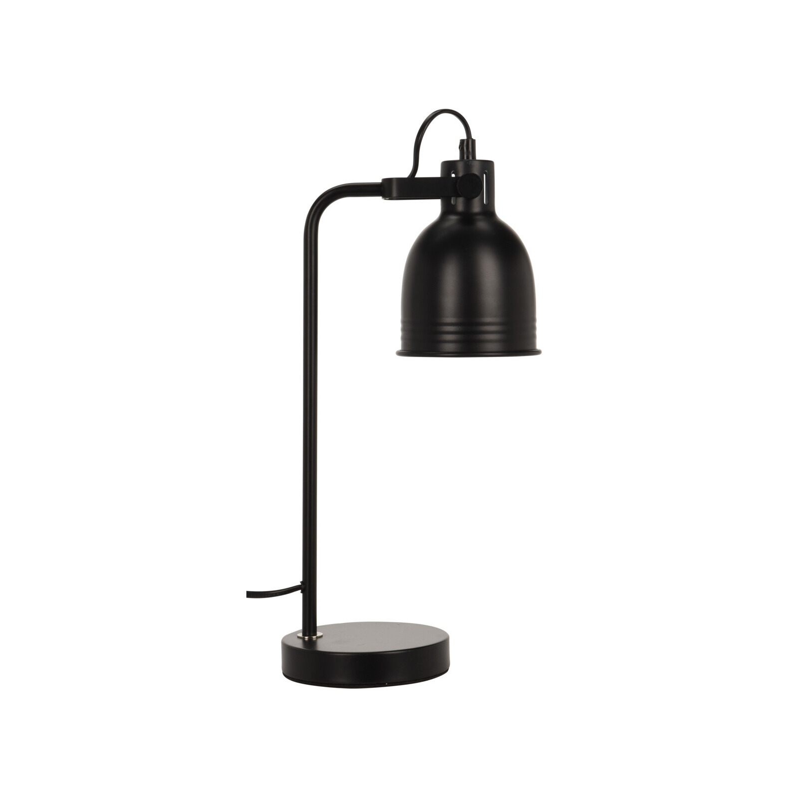 Tafellamp-bureaulampje zwart metaal 38 cm