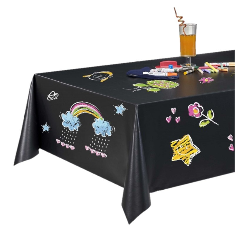 Tafelzeil-tafelkleed krijtzeil-schoolbord 140 x 180 cm