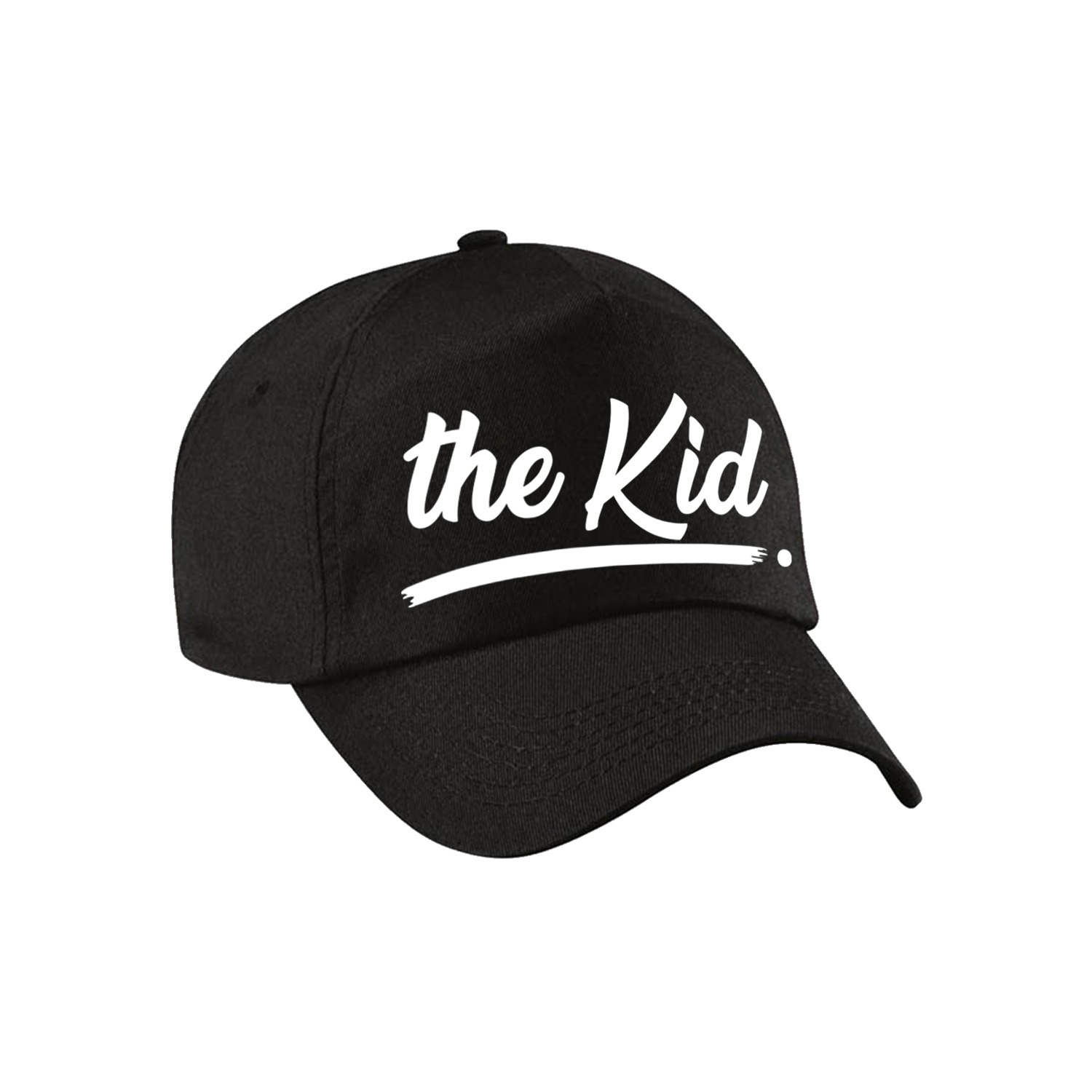 The Kid tekst pet - baseball cap zwart voor kinderen