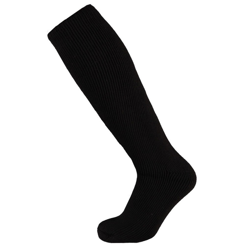 Thermo hoge sokken zwart voor dames maat 36-41