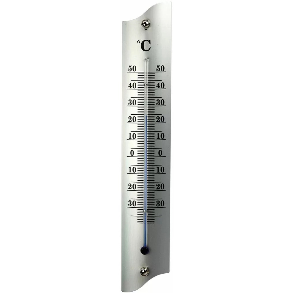 Thermometer buiten metaal 22 cm