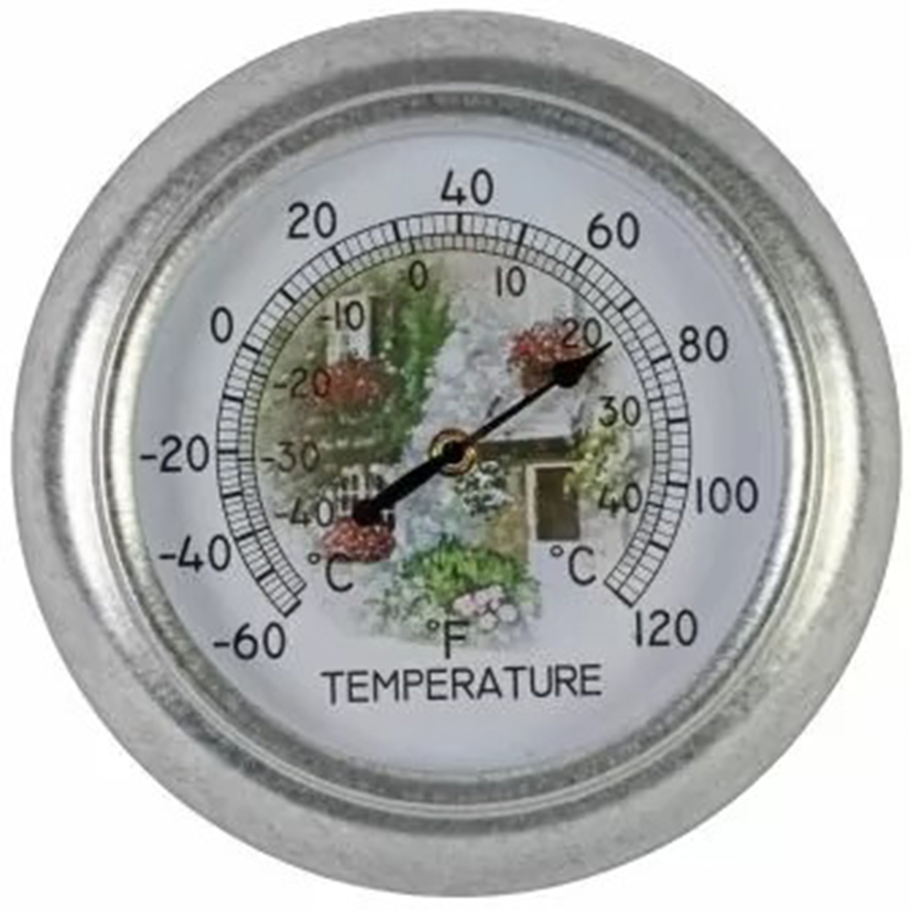 Thermometer metaal 25 cm