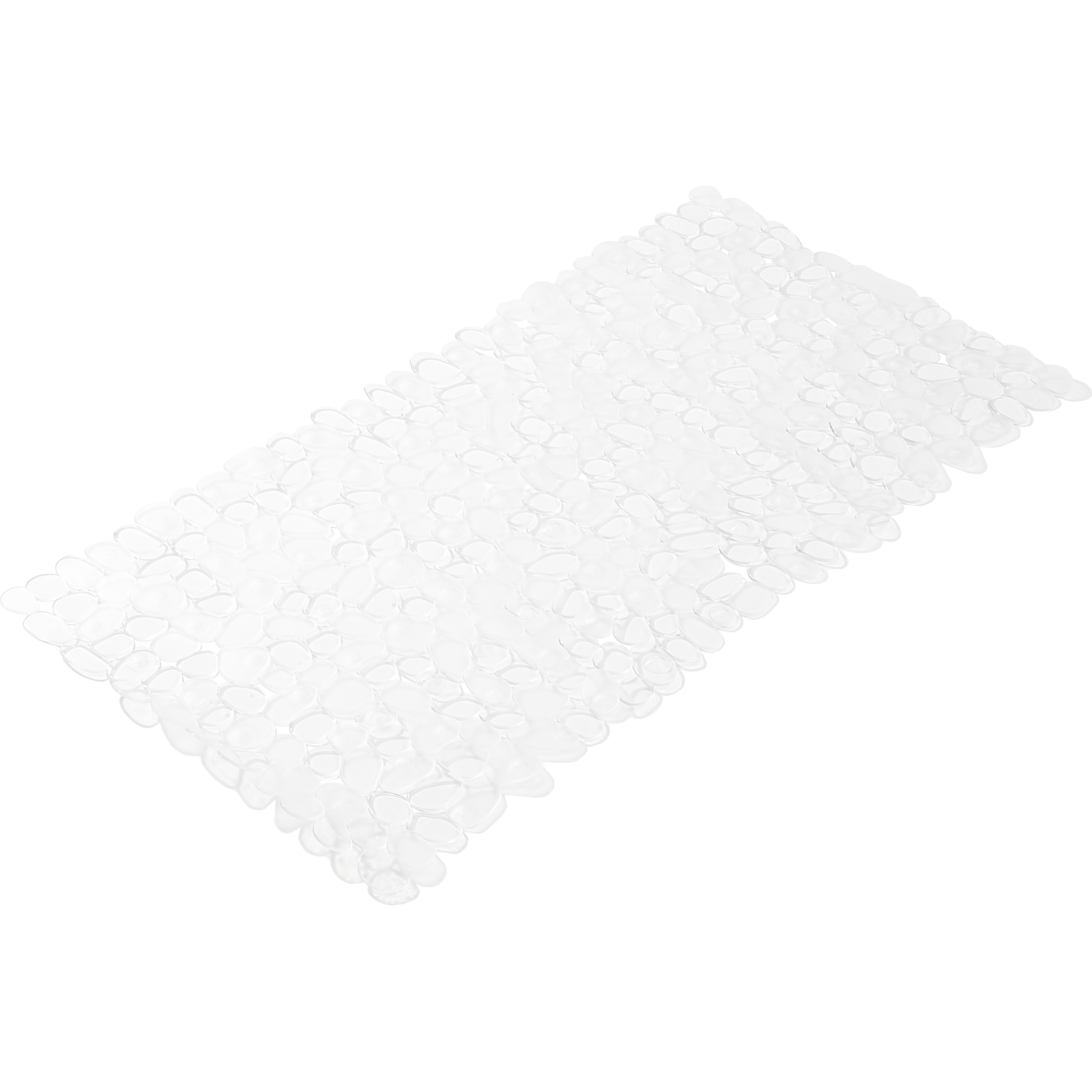 Transparante anti-slip badmat kiezelstenen patroon 35 x 70 cm