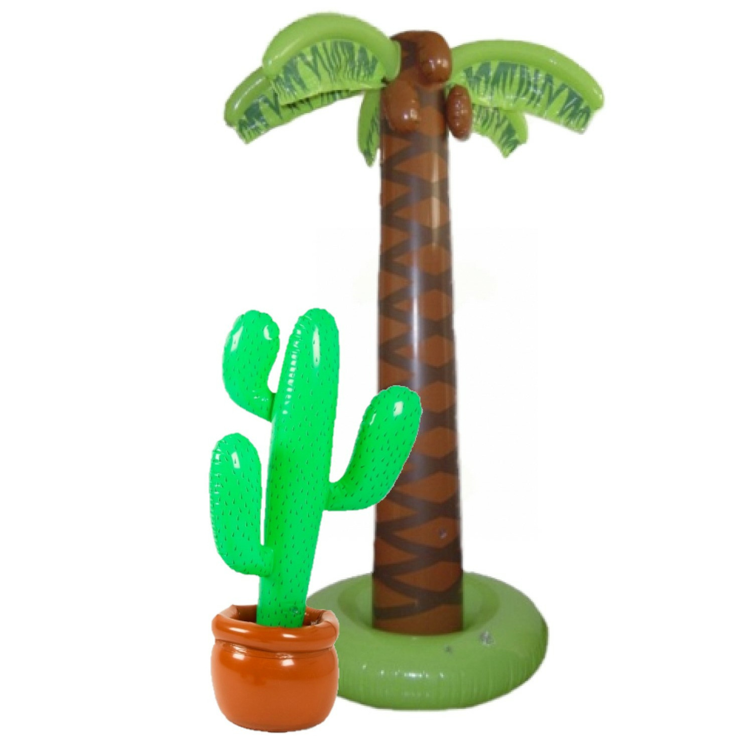 Tropische feestversiering opblaasbaar palmbomen/cactus -