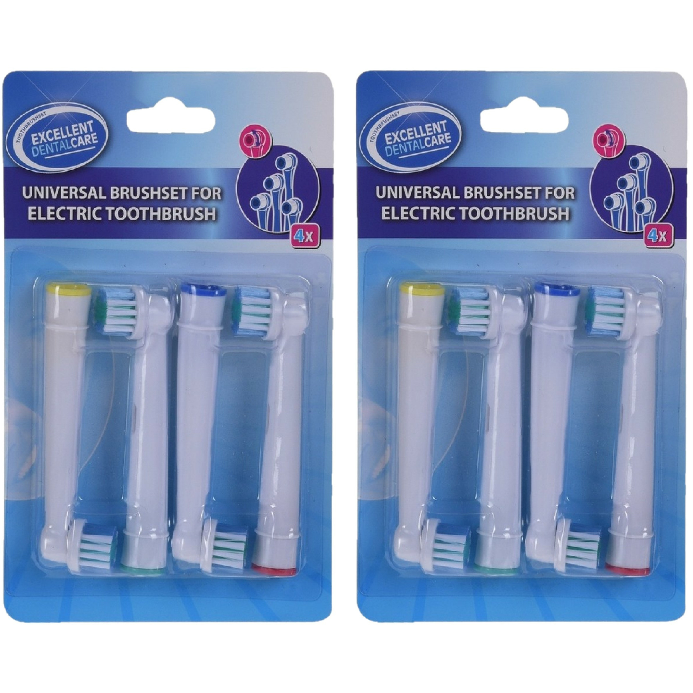 Universele ronde opzetborstels - 12x - voor elektrische tandenborstel -