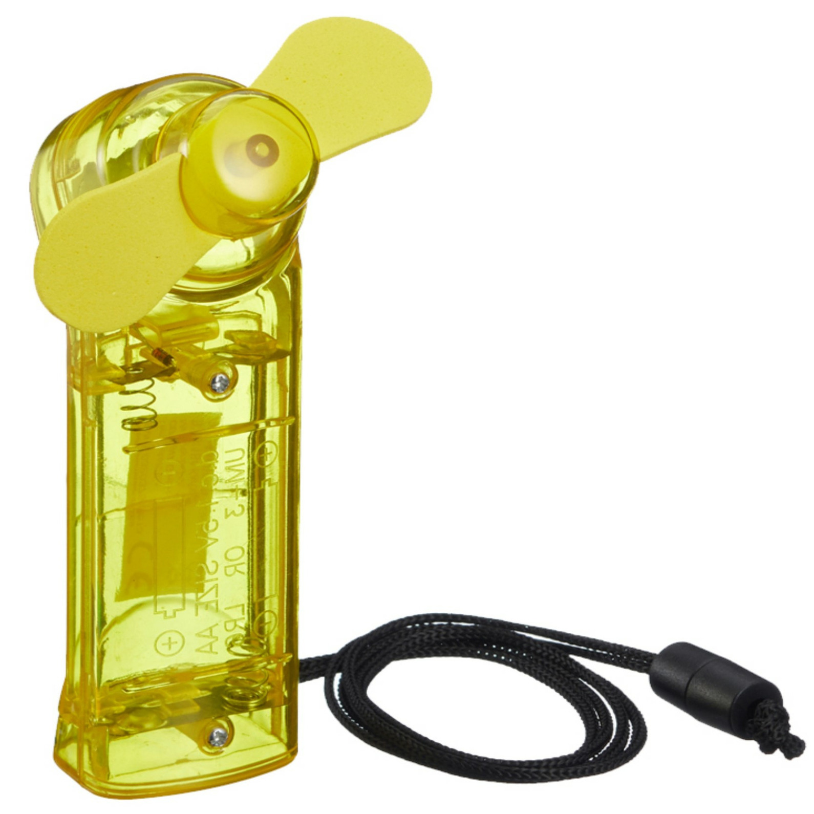 Ventilator voor in je hand Verkoeling in zomer 10 cm Geel