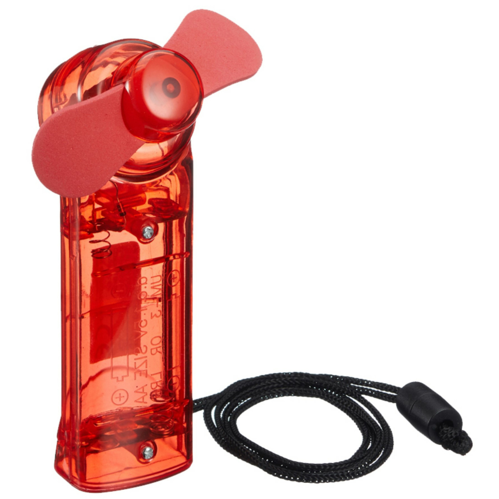 Ventilator voor in je hand Verkoeling in zomer 10 cm Rood