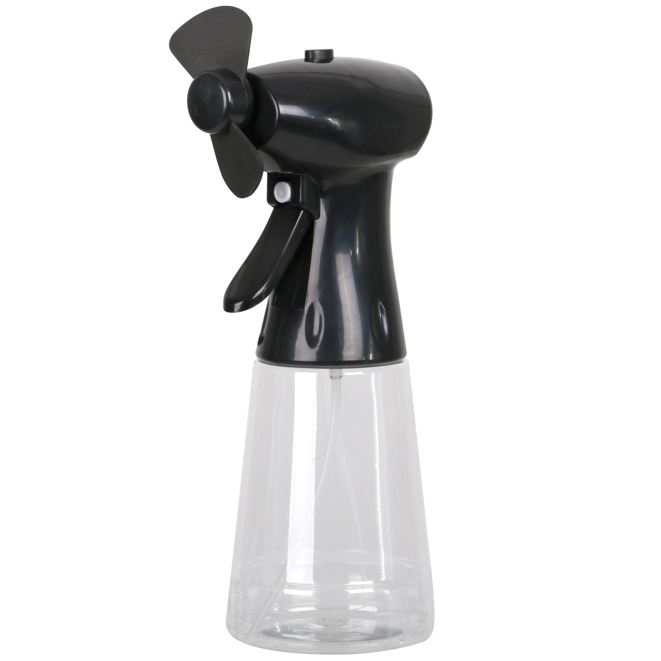 Ventilator-waterverstuiver voor in de hand zwart 350 ml verkoeling