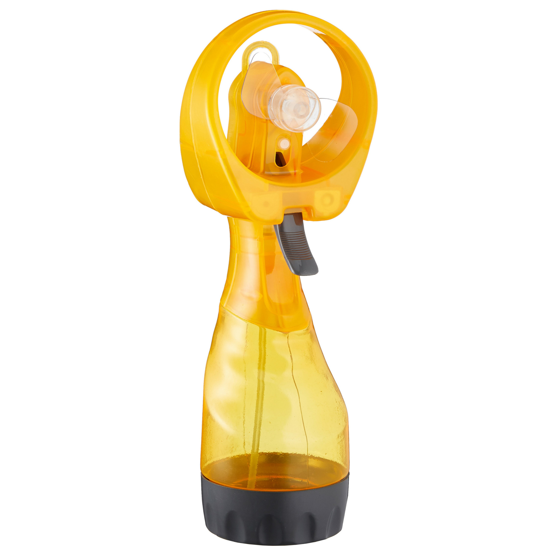 Ventilator-waterverstuiver voor in je hand Verkoeling in zomer 25 cm Geel