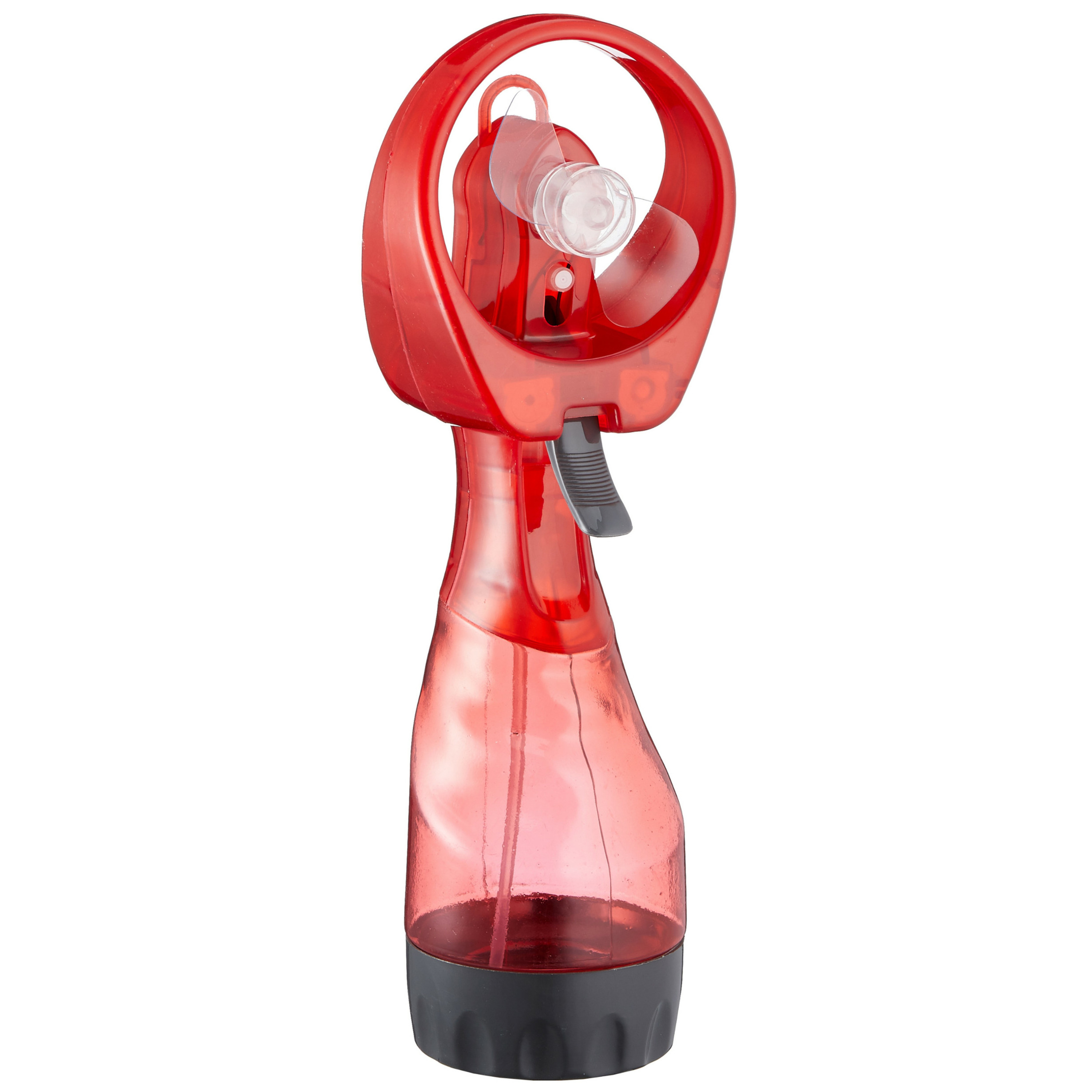Ventilator-waterverstuiver voor in je hand Verkoeling in zomer 25 cm Rood