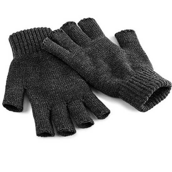 Vingerloze handschoenen grijs voor volwassenen
