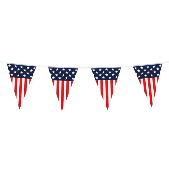 Vlaggenlijn-vlaggetjes amerika-usa 6 meter