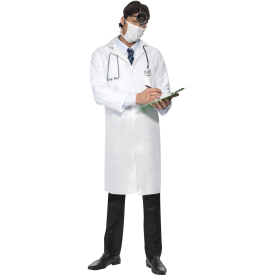 Voordelig dokters kostuum met mondkapje
