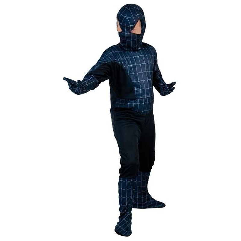 Voordelig zwarte spinnenheld kostuum voor jongens