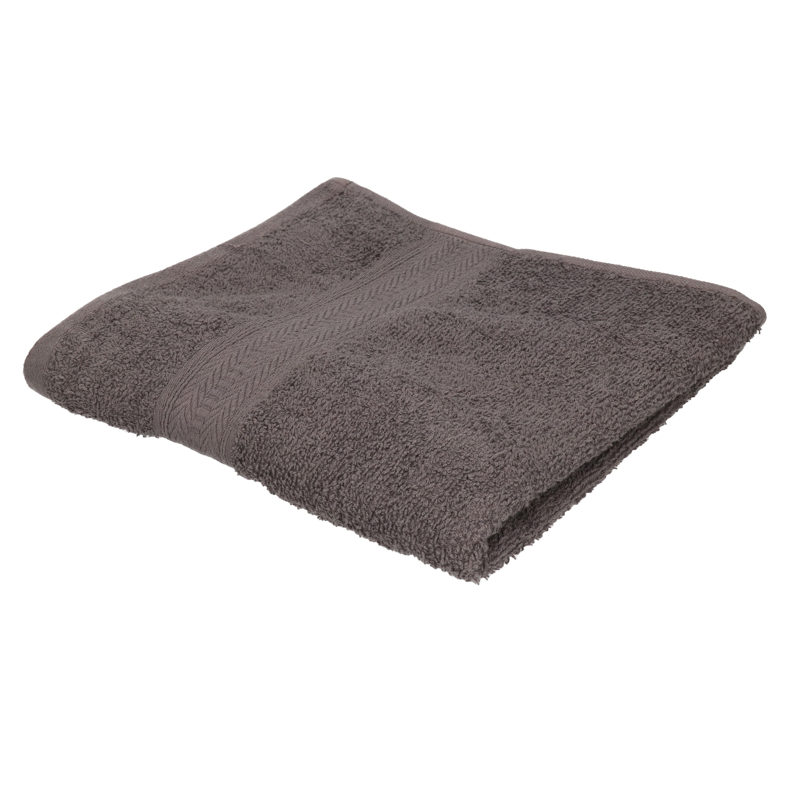 Voordelige handdoek grijs 50 x 100 cm 420 grams