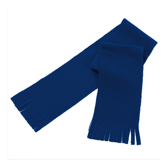 Voordelige kinder/peuter fleece sjaal donkerblauw -